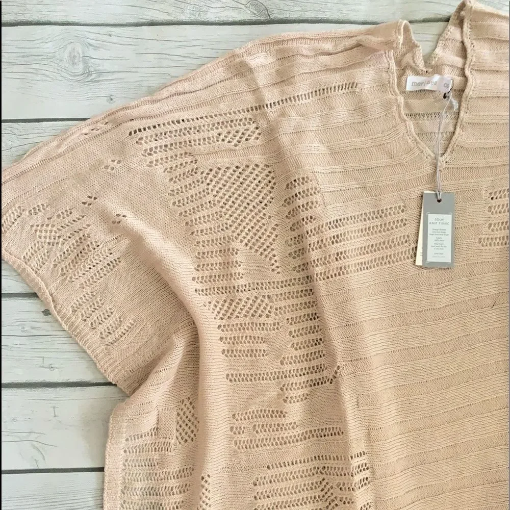 Mersea souk knit tunic-beige-NWT-OS
